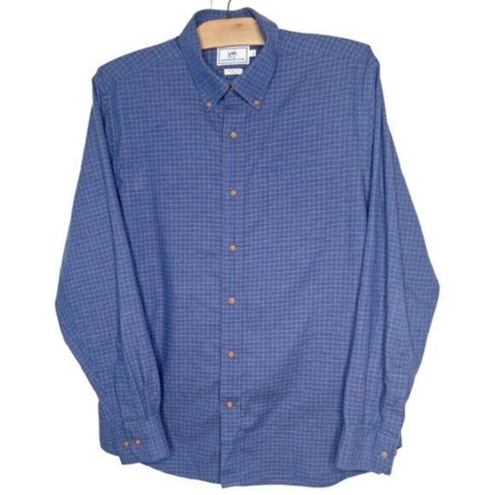 Southern Tide Cotton Trim Fit Long Sleeve Button Down‎ Shirt Size large